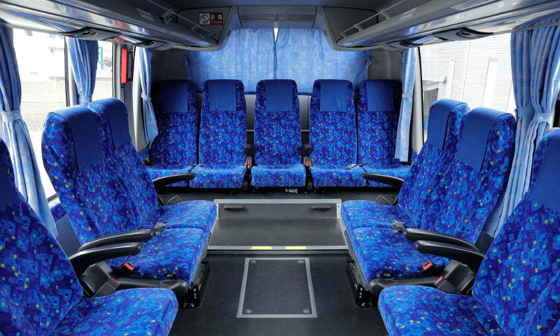 大型バス(ハイデッカー：ワンセトバス)